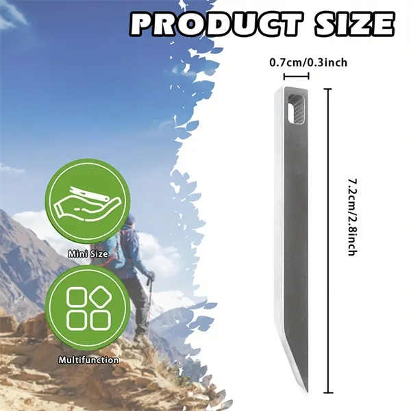 Titanium Crowbar EDC Keychain High Quality - Titanium Crowbar EDC Keychain High Quality - Image 1 of 4