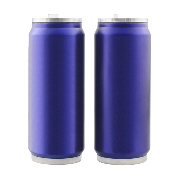 17oz Stainless Steel Flask Vacuum Insulated Beer Can - 17oz Stainless Steel Flask Vacuum Insulated Beer Can - Image 2 of 3