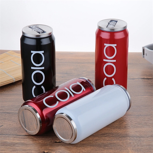 17oz Stainless Steel Flask Vacuum Insulated Beer Can - 17oz Stainless Steel Flask Vacuum Insulated Beer Can - Image 3 of 3