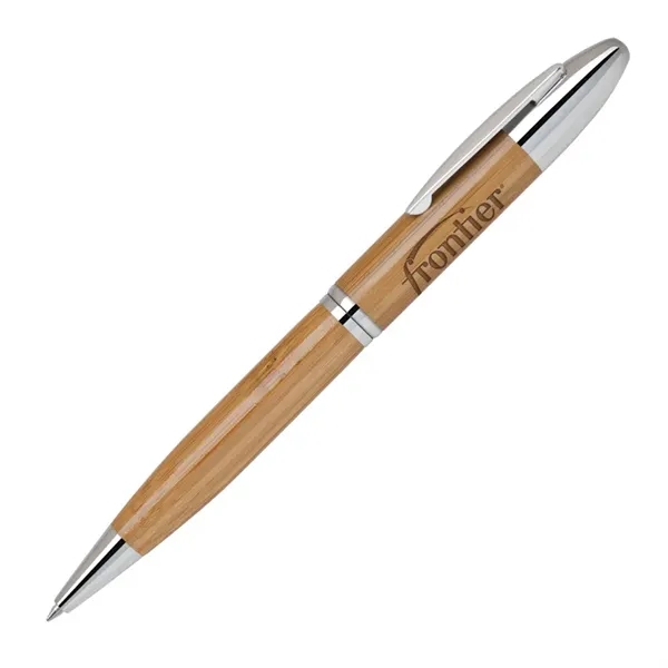 Bamboo-I Twist Eco-Friendly Pens with Chrome Trims - Bamboo-I Twist Eco-Friendly Pens with Chrome Trims - Image 0 of 1