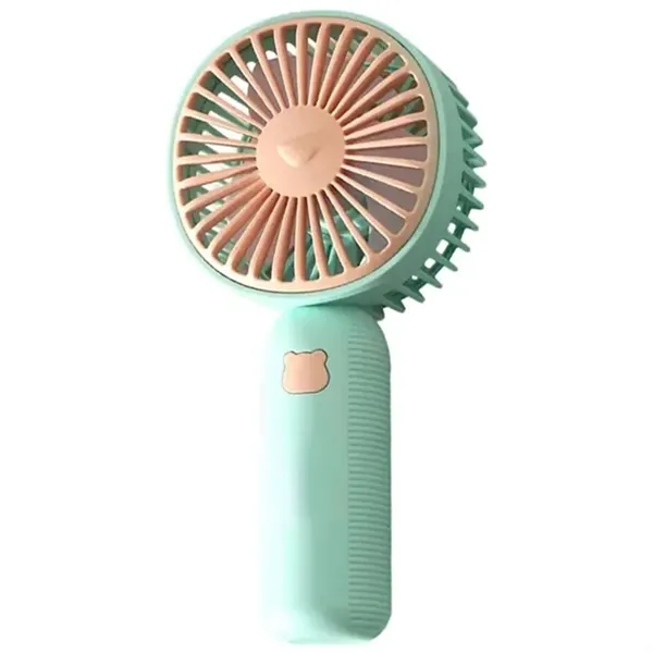 Handheld Portable USB Rechargeable Mini Fan - Handheld Portable USB Rechargeable Mini Fan - Image 2 of 5