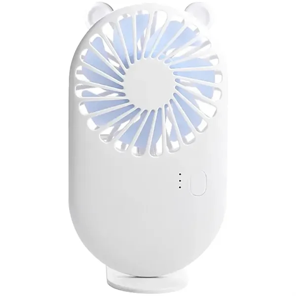 Cute Portable Mini Handheld Fan with Base - Cute Portable Mini Handheld Fan with Base - Image 4 of 4