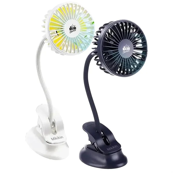 Clip-on Rechargeable Baby Stroller Fan with Battery