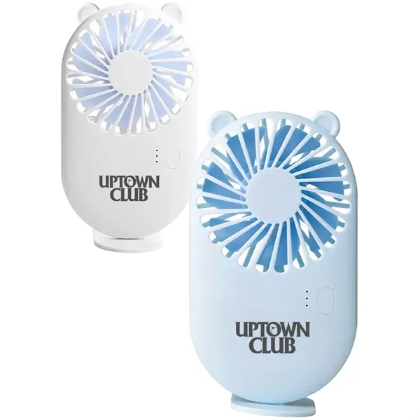 Cute Portable Mini Handheld Fan with Base - Cute Portable Mini Handheld Fan with Base - Image 0 of 4