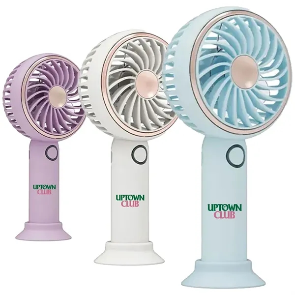 Simple LED and Handheld USB Rechargeable Fan - Simple LED and Handheld USB Rechargeable Fan - Image 0 of 7
