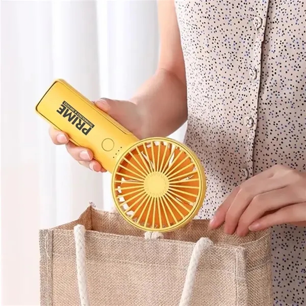 Handheld Desk Fan with Stand & Detachable Cover - Handheld Desk Fan with Stand & Detachable Cover - Image 4 of 4