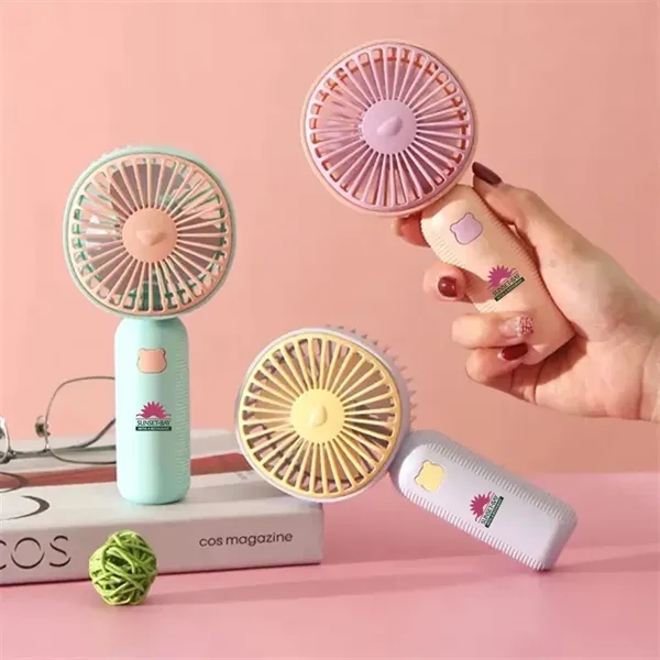Handheld Portable USB Rechargeable Mini Fan - Handheld Portable USB Rechargeable Mini Fan - Image 5 of 5