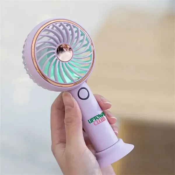 Simple LED and Handheld USB Rechargeable Fan - Simple LED and Handheld USB Rechargeable Fan - Image 7 of 7