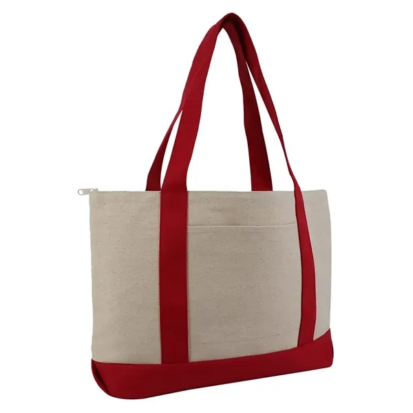 Liberty Bags Large Zippered Cotton Canvas Tote - Liberty Bags Large Zippered Cotton Canvas Tote - Image 0 of 0