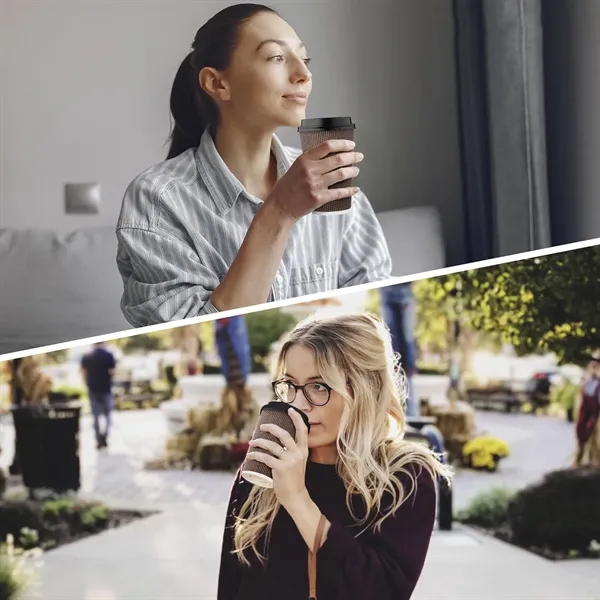 Custom Double Wall Insulated Ripple Paper Cup - Custom Double Wall Insulated Ripple Paper Cup - Image 3 of 3