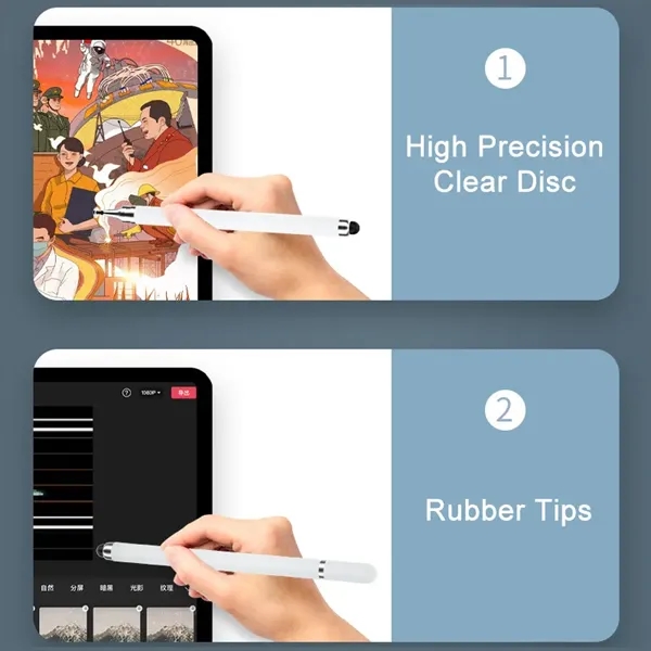 2 in 1 Stylus Pen for Touch Screen - 2 in 1 Stylus Pen for Touch Screen - Image 1 of 5