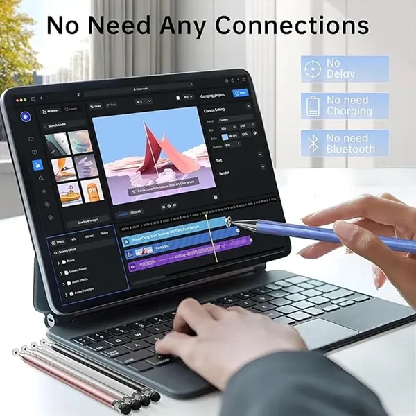 2 in 1 Stylus Pen for Touch Screen - 2 in 1 Stylus Pen for Touch Screen - Image 3 of 5