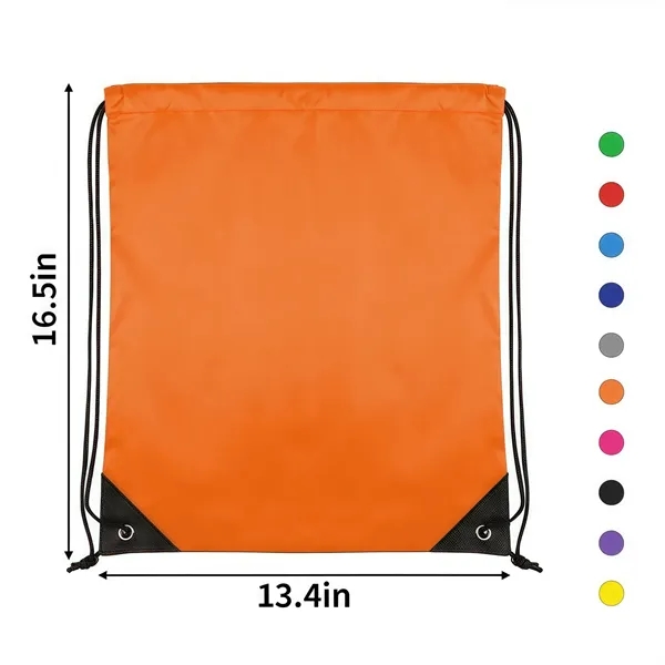 Durable Polyester Drawstring Backpack - Durable Polyester Drawstring Backpack - Image 1 of 25