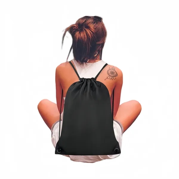 Durable Polyester Drawstring Backpack - Durable Polyester Drawstring Backpack - Image 9 of 25