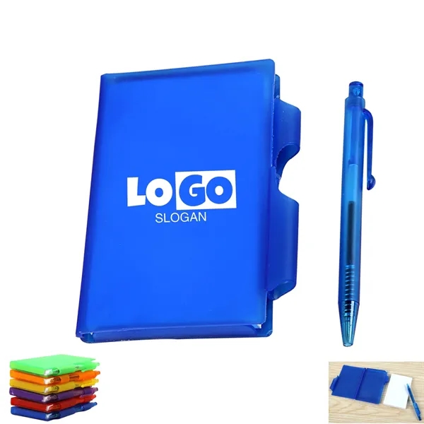 Plastic Case Jotter Pad With Pen - Plastic Case Jotter Pad With Pen - Image 0 of 2