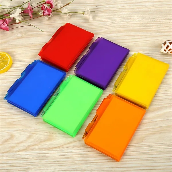 Plastic Case Jotter Pad With Pen - Plastic Case Jotter Pad With Pen - Image 2 of 2
