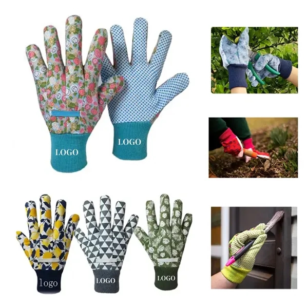 Gardening protective gloves with pvc dispensing - Gardening protective gloves with pvc dispensing - Image 0 of 2