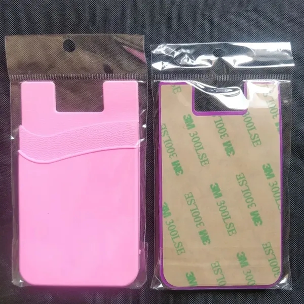 Adhesive Silicone Dual-Pocket Phone Wallet - Adhesive Silicone Dual-Pocket Phone Wallet - Image 2 of 4