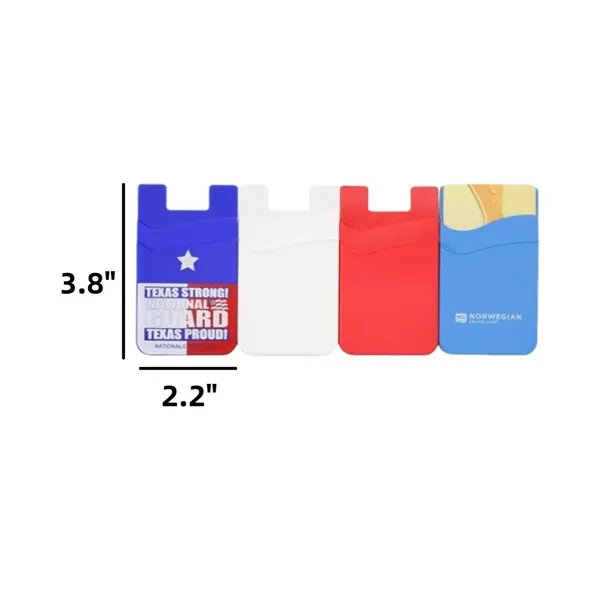 Adhesive Silicone Dual-Pocket Phone Wallet - Adhesive Silicone Dual-Pocket Phone Wallet - Image 4 of 4