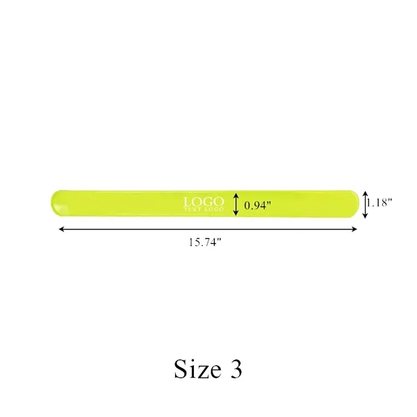 PVC Outdoor Reflective Slap Bracelets - PVC Outdoor Reflective Slap Bracelets - Image 3 of 20