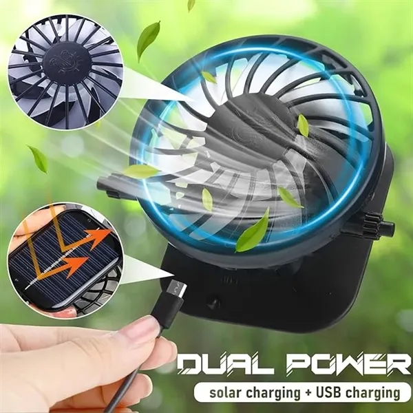 Sun Hat with 2 Solar Fan - Sun Hat with 2 Solar Fan - Image 1 of 7
