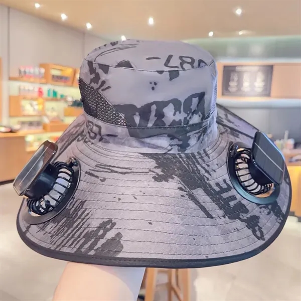 Sun Hat with 2 Solar Fan - Sun Hat with 2 Solar Fan - Image 7 of 7