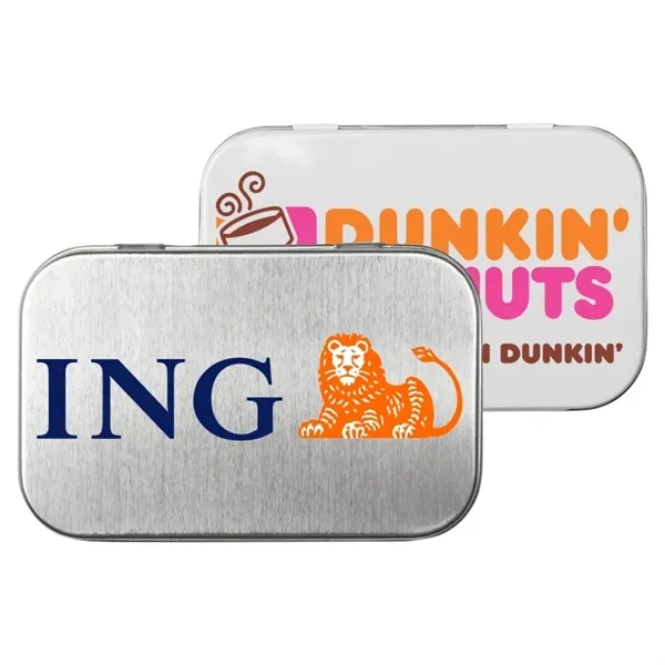 Rectangular Tin with Star Shaped Mints