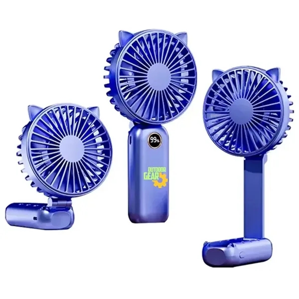 Mini 5-Speed Adjustable Desk and Handheld Fan - Mini 5-Speed Adjustable Desk and Handheld Fan - Image 3 of 4