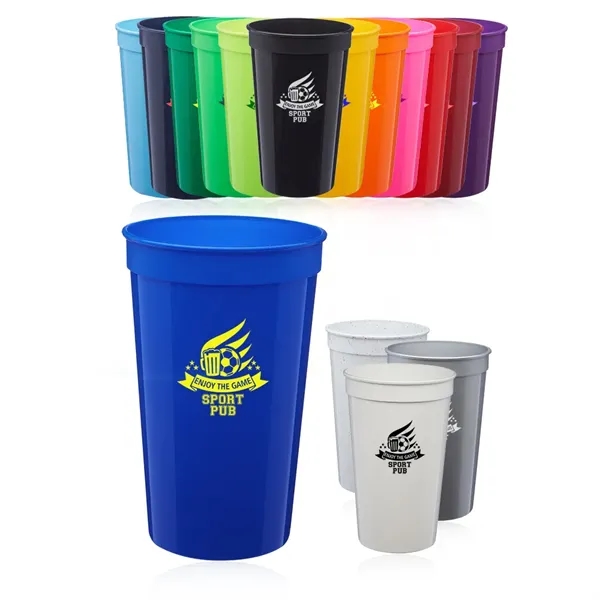 22 oz. Plastic Stadium Cup - 22 oz. Plastic Stadium Cup - Image 0 of 23