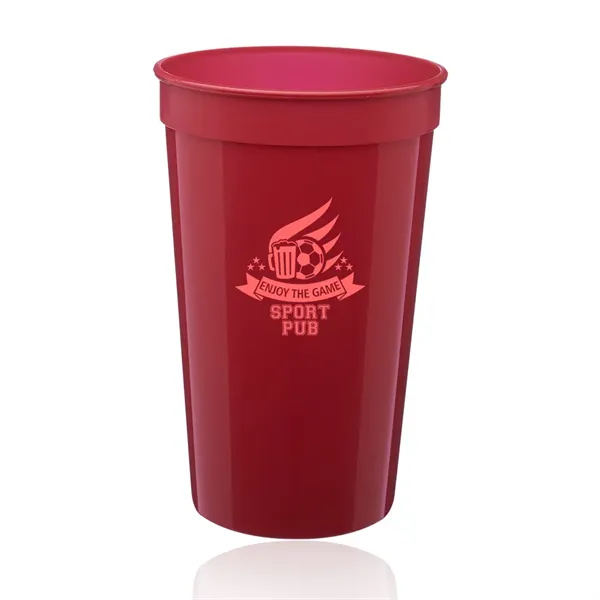 22 oz. Plastic Stadium Cup - 22 oz. Plastic Stadium Cup - Image 7 of 23