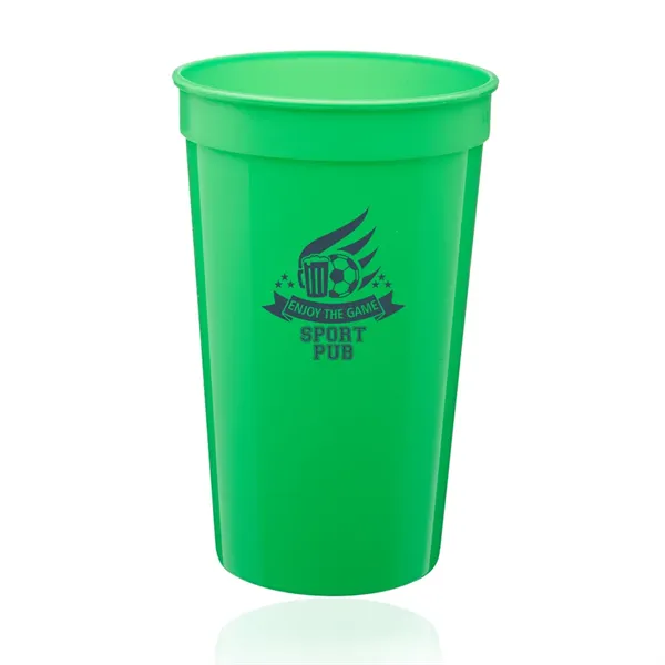 22 oz. Plastic Stadium Cup - 22 oz. Plastic Stadium Cup - Image 10 of 23