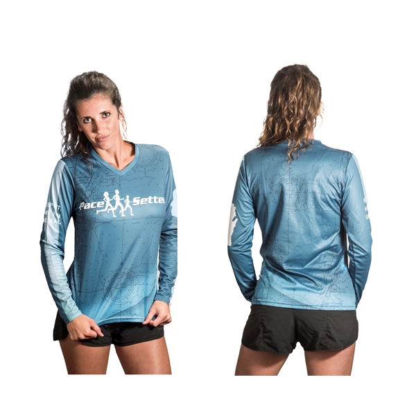 Fully Customized Longsleeve V Neck Shirt - Fully Customized Longsleeve V Neck Shirt - Image 0 of 1