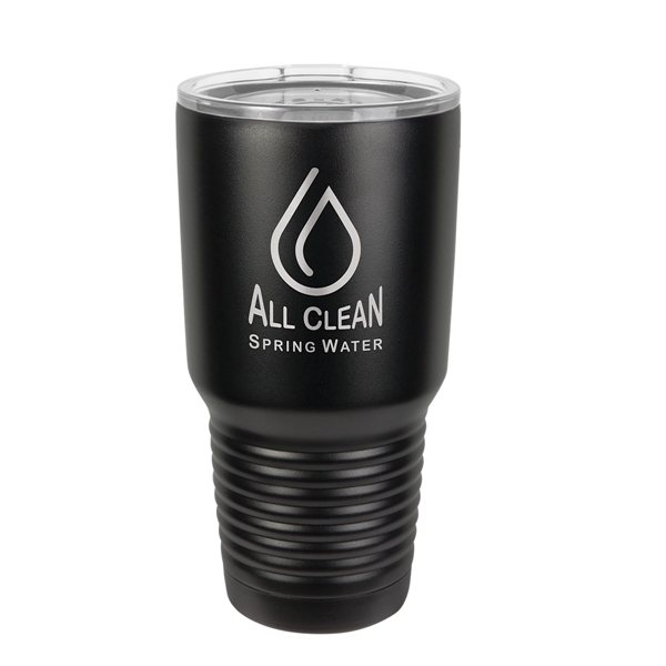 Black Stainless Steel 30 oz No Ring Tumbler - Black Stainless Steel 30 oz No Ring Tumbler - Image 0 of 3