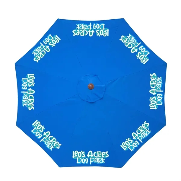 9' Wood Look Tilting Market Umbrella Kit (8 Imprints) - 9' Wood Look Tilting Market Umbrella Kit (8 Imprints) - Image 1 of 11