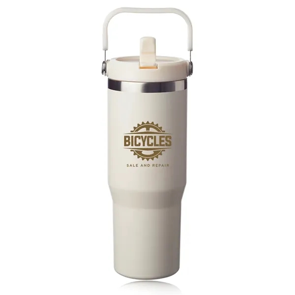 30 oz. Bronx Stainless Travel Mug with Carrying Handle - 30 oz. Bronx Stainless Travel Mug with Carrying Handle - Image 3 of 9