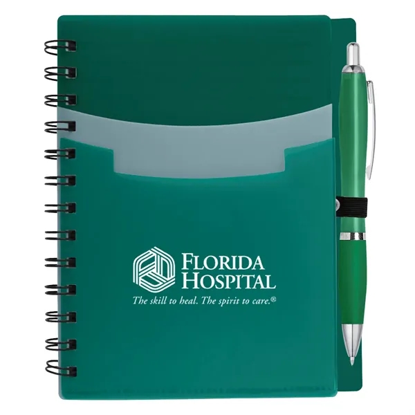 Tri-Pocket Notebook & Satin Pen - Tri-Pocket Notebook & Satin Pen - Image 5 of 10
