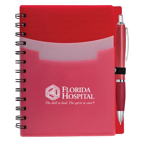 Tri-Pocket Notebook & Satin Pen - Tri-Pocket Notebook & Satin Pen - Image 7 of 10