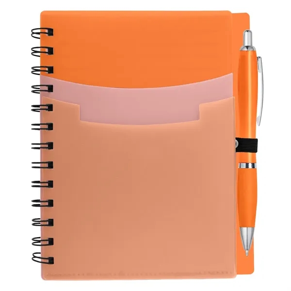 Tri-Pocket Notebook & Satin Pen - Tri-Pocket Notebook & Satin Pen - Image 9 of 10