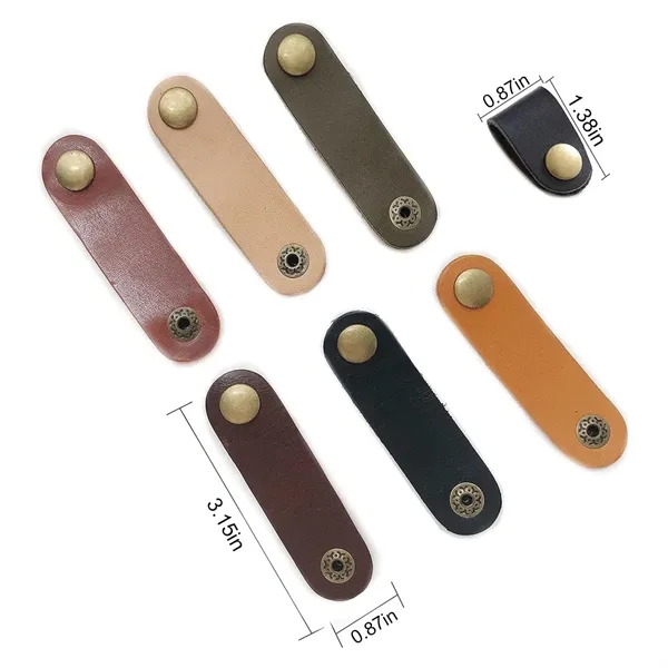 Handmade Practical Buckle Storage Genuine Leather Hub - Handmade Practical Buckle Storage Genuine Leather Hub - Image 6 of 8