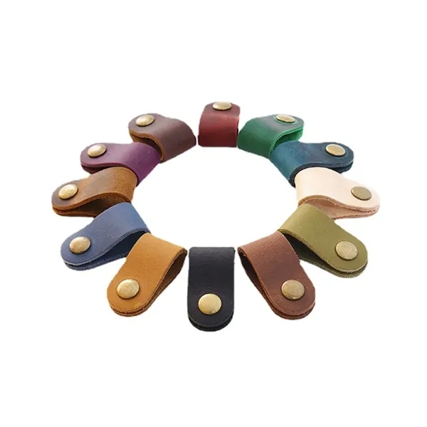 Handmade Practical Buckle Storage Genuine Leather Hub - Handmade Practical Buckle Storage Genuine Leather Hub - Image 8 of 8