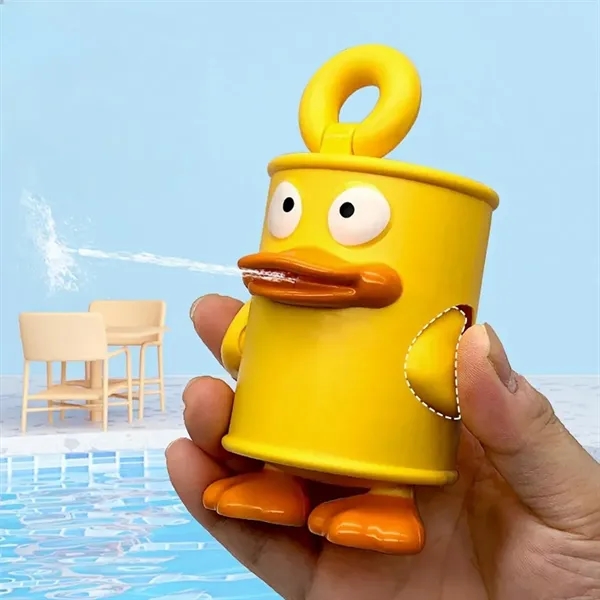 Cartoon Mini Safety Outdoor Spray Can Duck Doll Water Gun - Cartoon Mini Safety Outdoor Spray Can Duck Doll Water Gun - Image 1 of 6