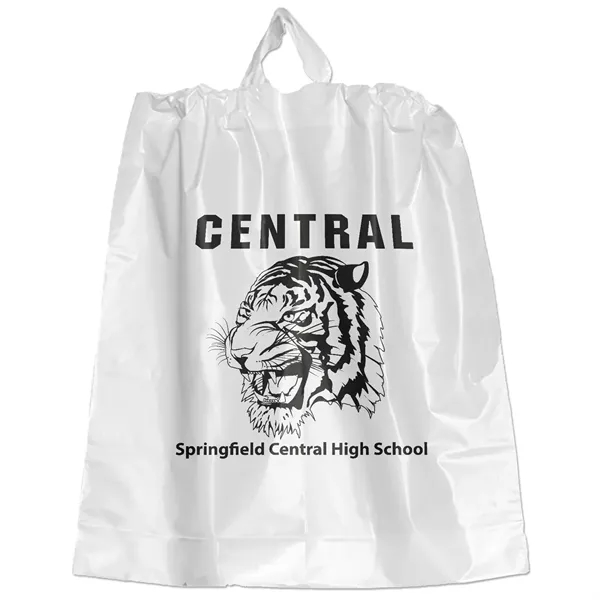18W x 20H x 4 Poly-Draw Bag - Flexo Ink Print