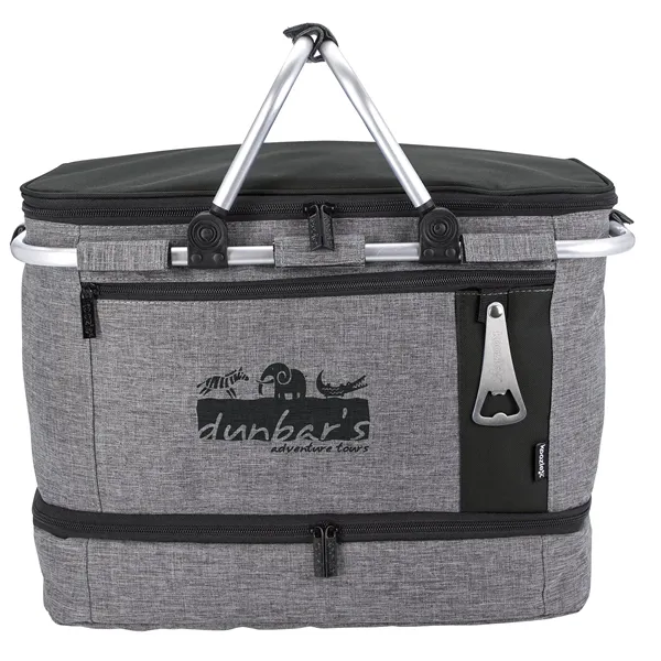 Koozie® Collapsible Jumbo Picnic Basket - Koozie® Collapsible Jumbo Picnic Basket - Image 2 of 4