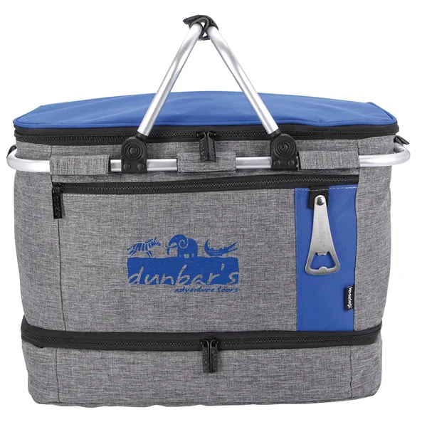 Koozie® Collapsible Jumbo Picnic Basket - Koozie® Collapsible Jumbo Picnic Basket - Image 4 of 4