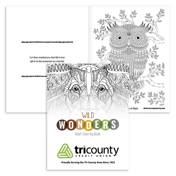 Good Value™ Wild Wonders Adult Coloring Book - Good Value™ Wild Wonders Adult Coloring Book - Image 0 of 2