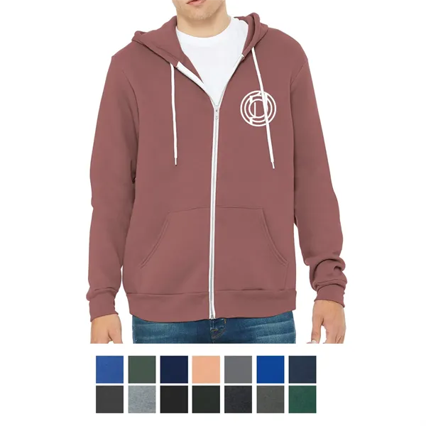 Bella+Canvas ® Unisex Sponge Fleece Full-Zip Hoodie - Bella+Canvas ® Unisex Sponge Fleece Full-Zip Hoodie - Image 0 of 13