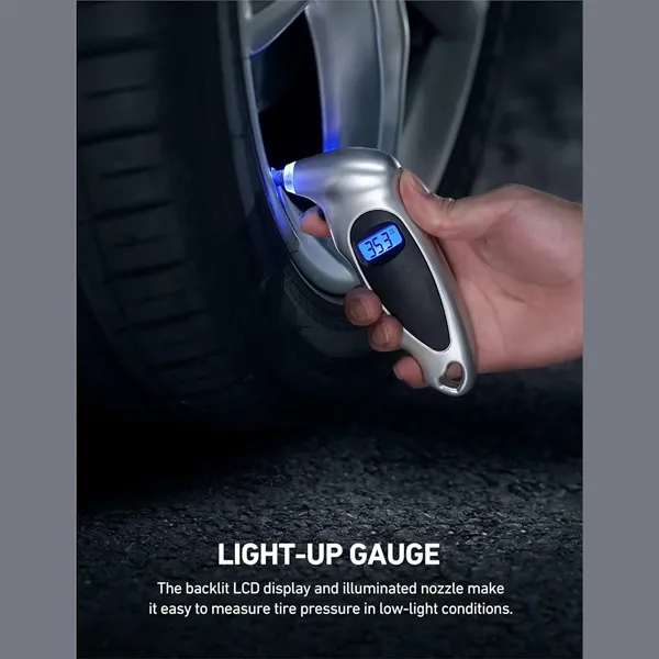 Precision Digital Tire Pressure Gauge with Backlight LCD - Precision Digital Tire Pressure Gauge with Backlight LCD - Image 2 of 5