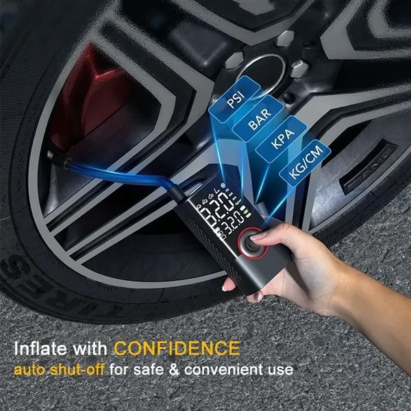 Portable Tire Inflator with LED Pressure Gauge - Portable Tire Inflator with LED Pressure Gauge - Image 4 of 4