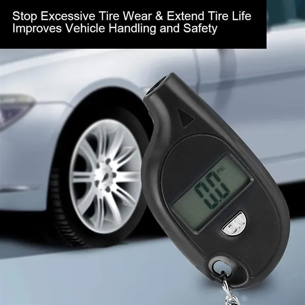 Digital Tire Pressure Gauge with Keychain - Digital Tire Pressure Gauge with Keychain - Image 1 of 4