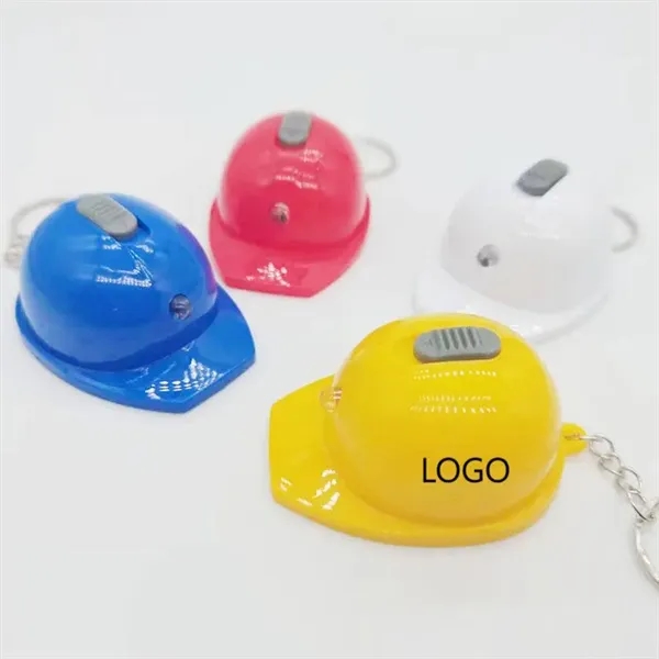 Safety Helmet Illuminated Keychain - Safety Helmet Illuminated Keychain - Image 0 of 3